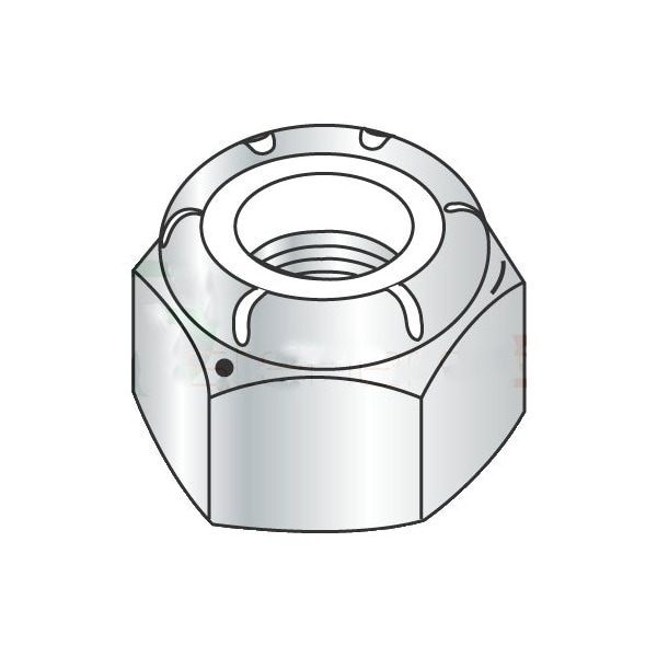 Newport Fasteners Nylon Insert Lock Nut, 3/4"-10, Steel, Grade 5, Zinc Plated, 200 PK 989376 - main